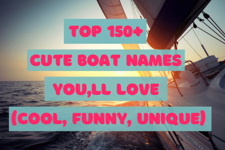 Top 150+ Cute Boat Names You’ll Love (Cool, Funny, Unique)￼