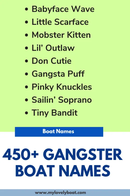 Gangster Boat Names