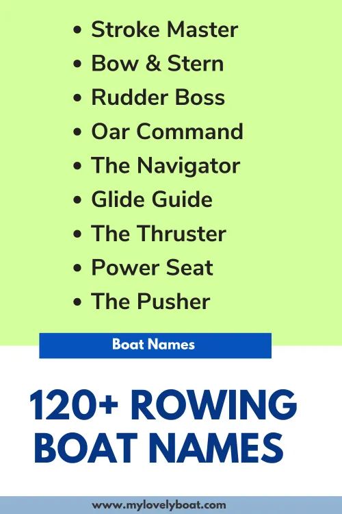 Rowing Boat Names 