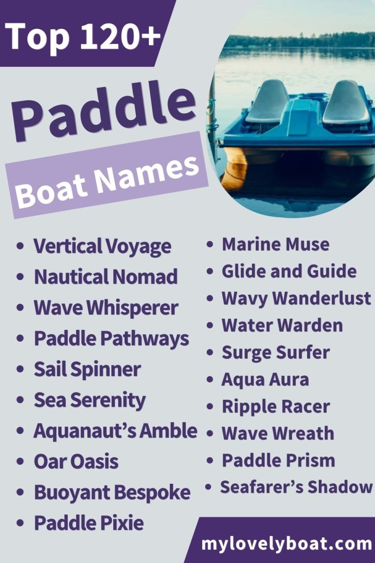 Paddle Boat Names