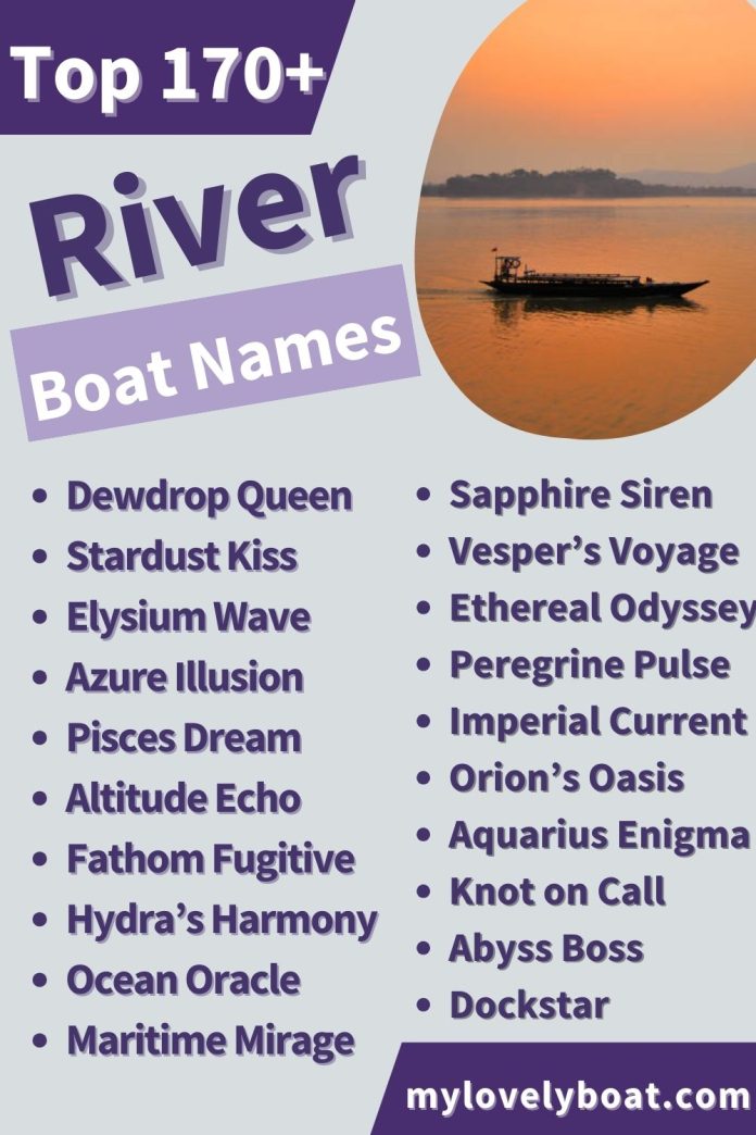 River Boat Names