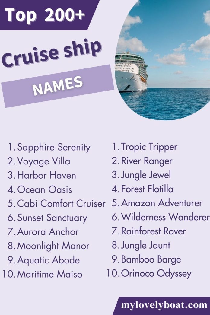 Cruise ship Name