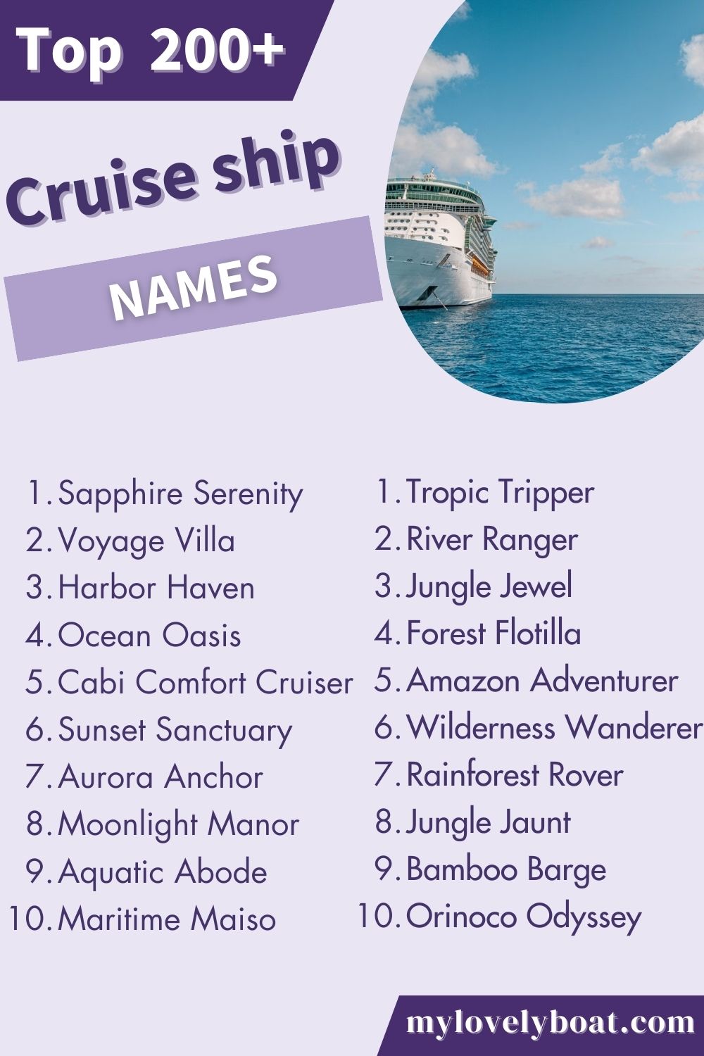 cruise theme names