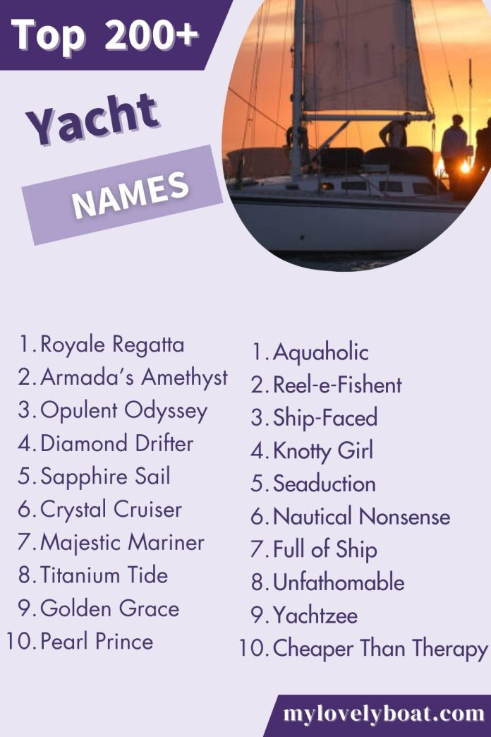 Yacht Names Ideas