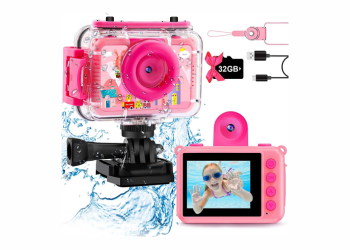 GKTZ Kids Waterproof Camera - "Versatile, waterproof camera for kids"