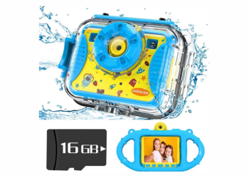 SHOWCAM Kids Waterproof Camera - Best Gift for Children with Video, Underwater Child Cam for Boys ages 3,4,5,6+