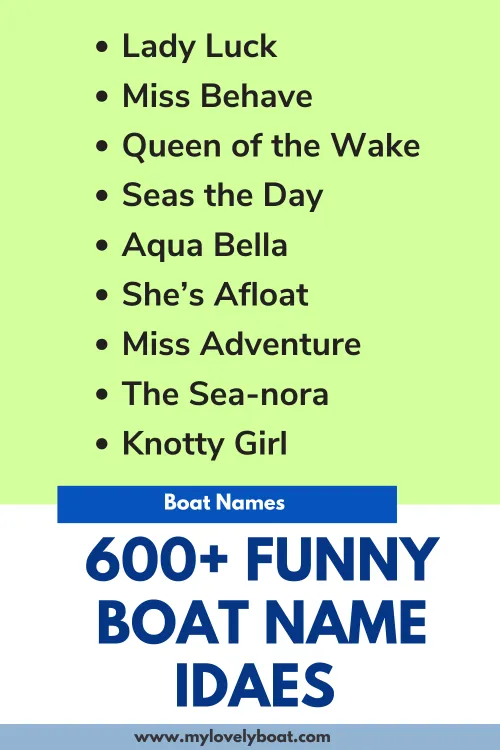 Funny Boat Names 