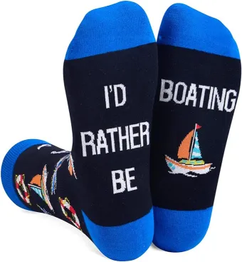Boat captain theme socks