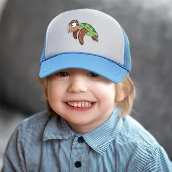 Custom Kids Trucker Hat Turtle