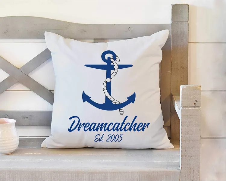 Boat Name Pillow Cover
