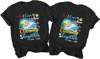  I Love It When We're Cruising Together Couples Cruise Gifts T-Shirt