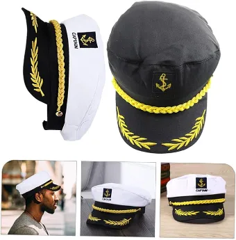 Matching Captain and First Mate Caps