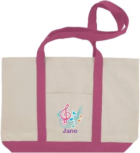 Personalized Boat Tote Bag  