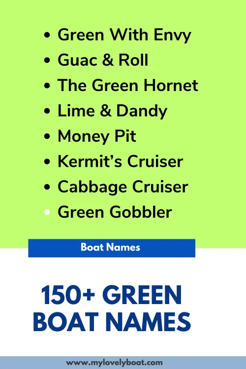 Green Boat Names