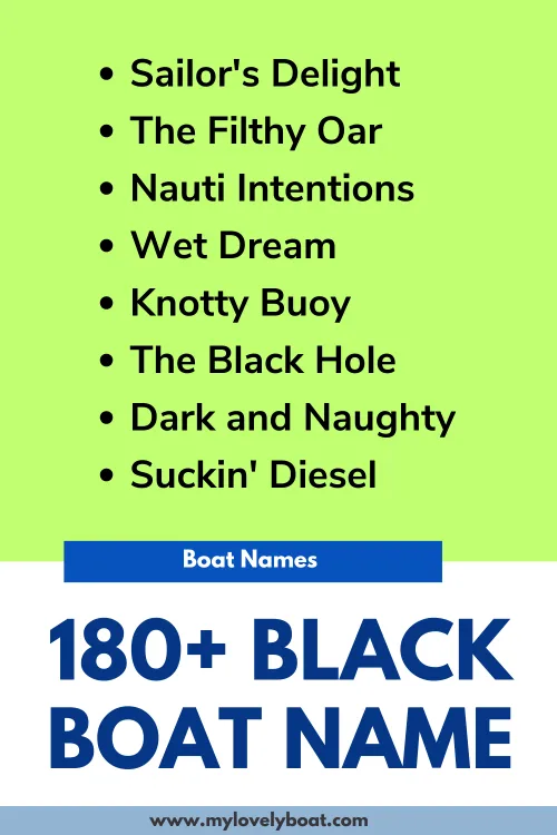 Black Boat Names