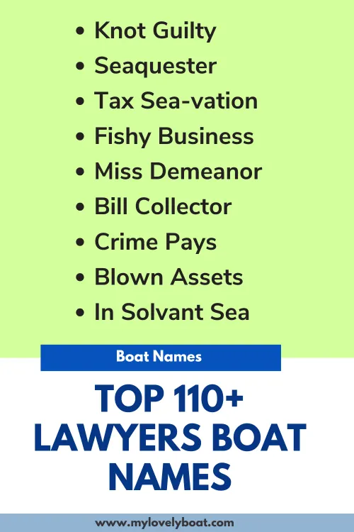 Lawyers Boat Names