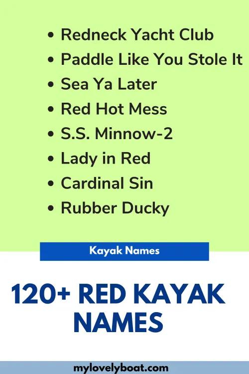 Red Kayak Names