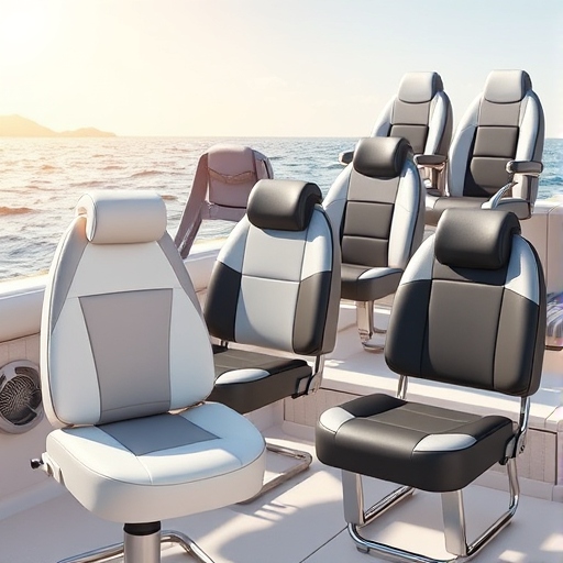 A variety of boat seats for family boating, showcasing comfort and durability.